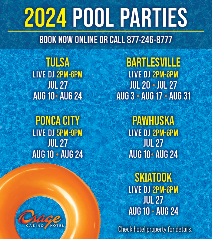 2024 Pool Party Schedule